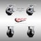 Service Caster 5 Inch SS Glass Filled Nylon Caster Set with 2 Brakes/Swivel Lock 2 Rigid SCC SCC-SS30S520-GFNB-TLB-BSL-2-R-2 - alternate 1